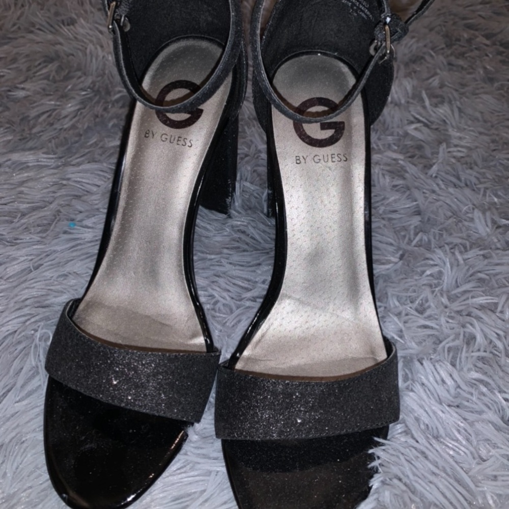 Guess Glitter Block Heel